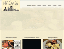 Tablet Screenshot of miloscitycafe.com